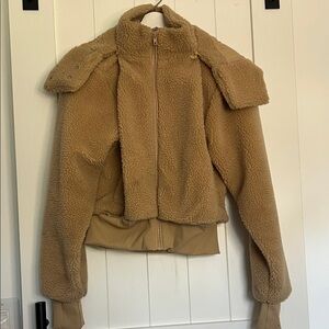 Quince Tan Bomber Jacket. Tan size small
